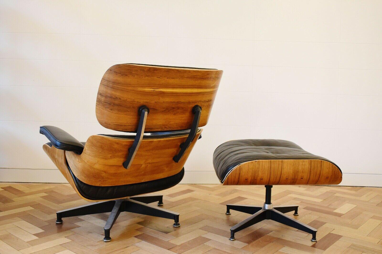 Charles and Ray Eames Lounge Chair Herman Miller Rosewood, 1970s In Good Condition In London, GB