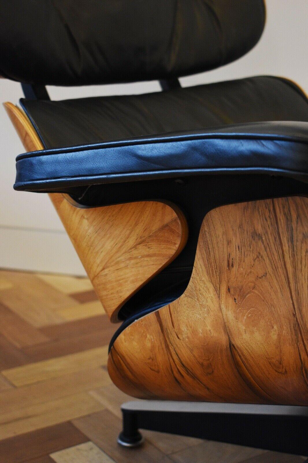 20th Century Charles and Ray Eames Lounge Chair Herman Miller Rosewood, 1970s