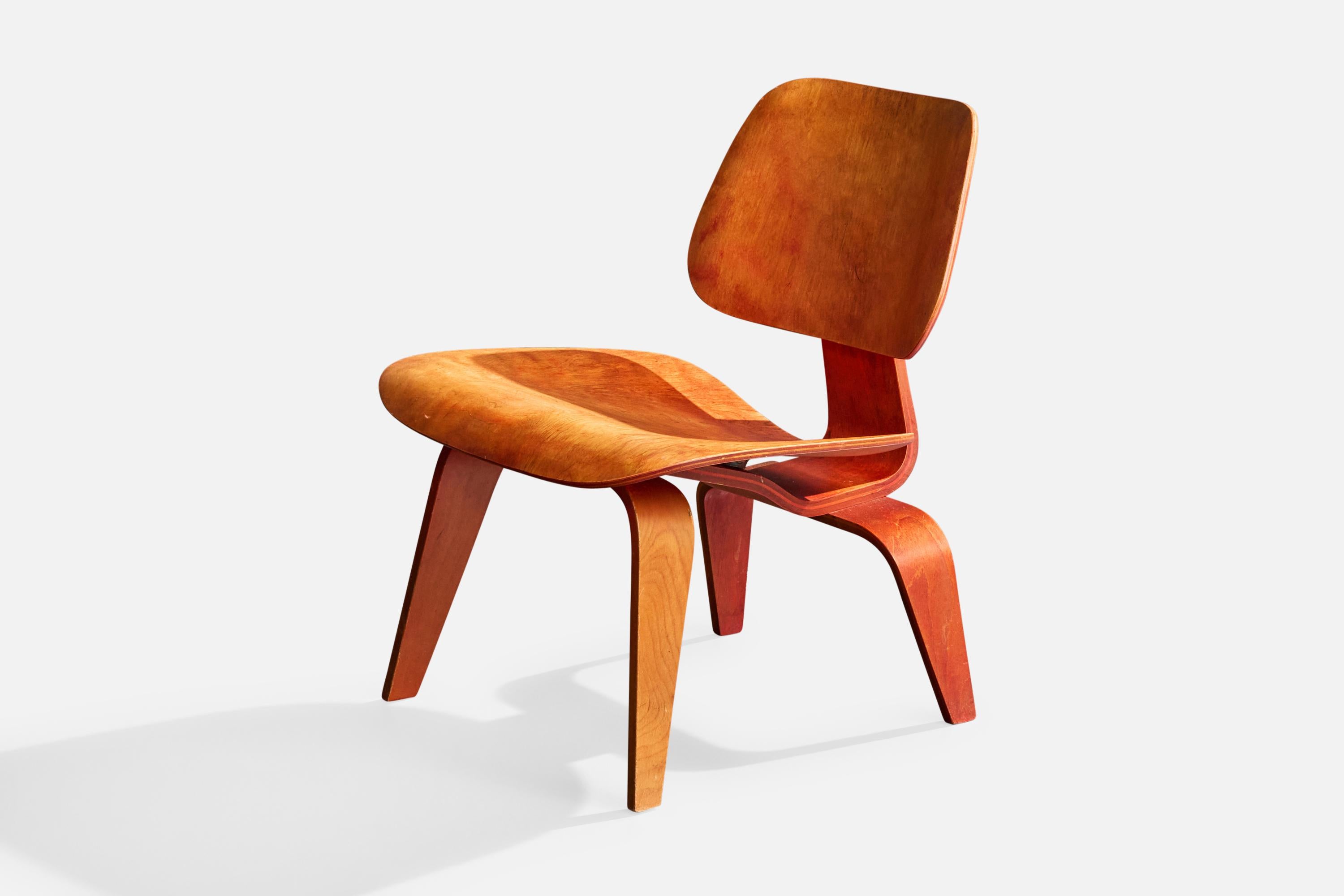 Charles und Ray Eames, Lounge Chair, Sperrholz, USA, 1950er Jahre (Mitte des 20. Jahrhunderts) im Angebot