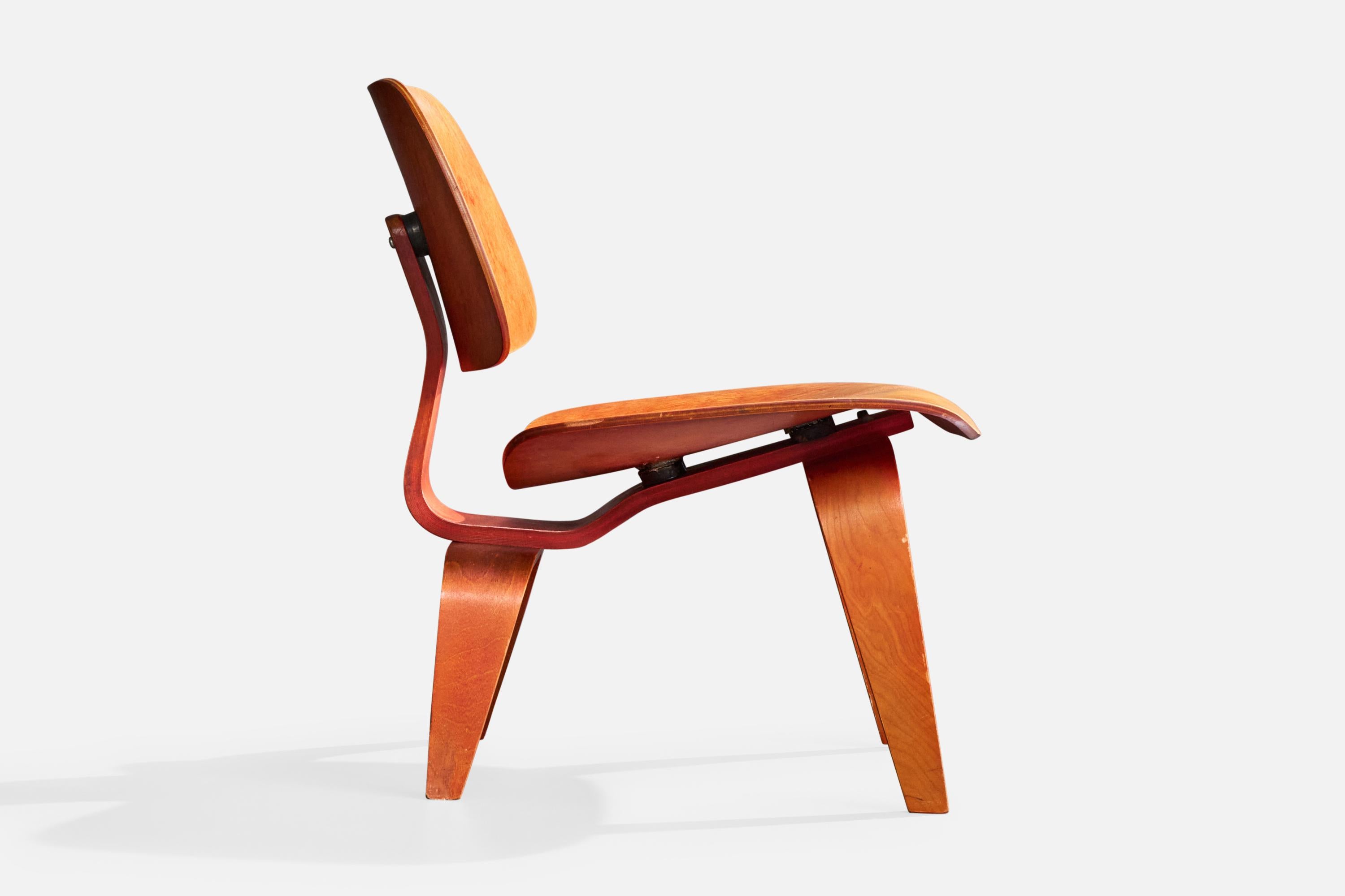 Charles und Ray Eames, Lounge Chair, Sperrholz, USA, 1950er Jahre im Angebot 1