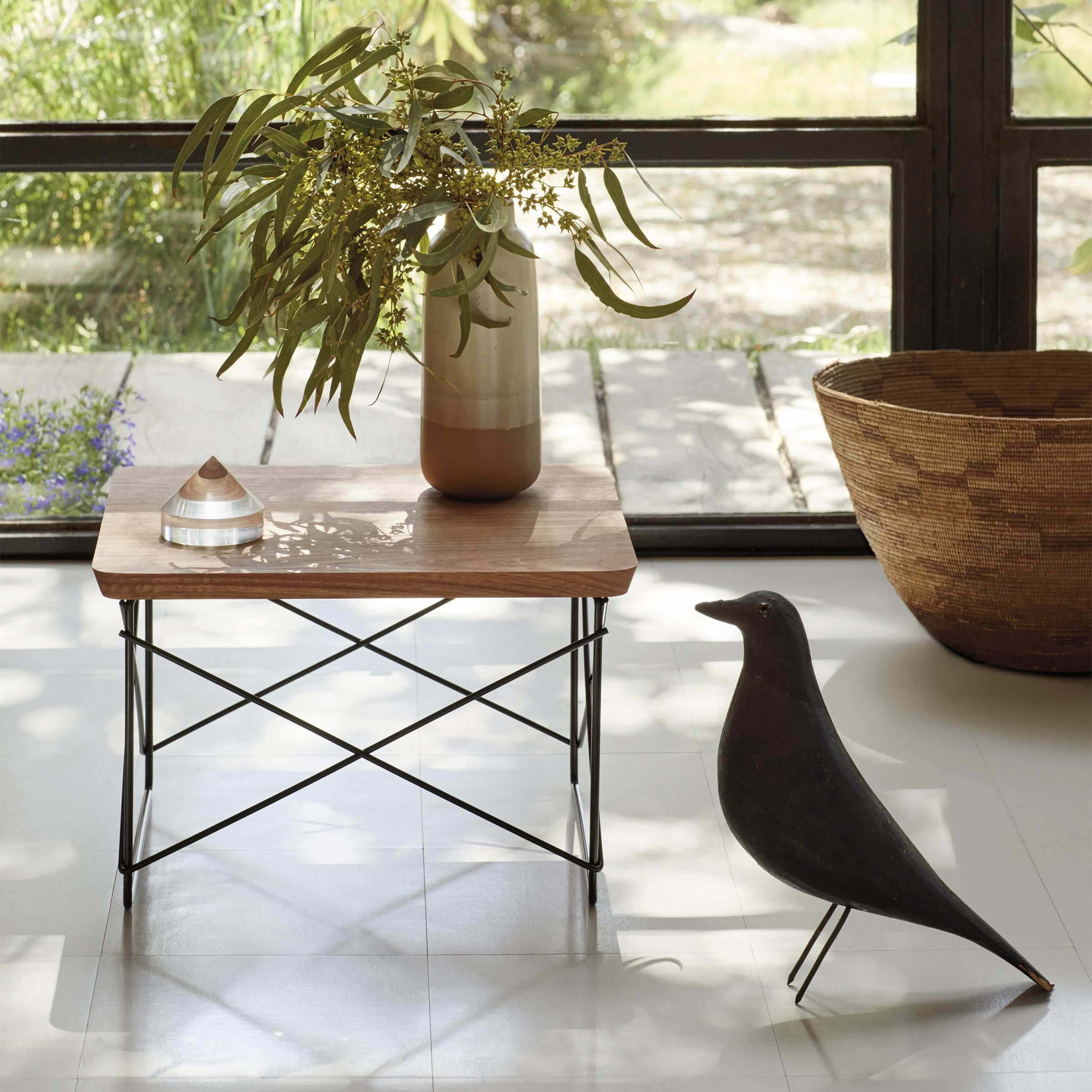 German Charles and Ray Eames LTR Eucalyptus Wood Side Table Limited Edition