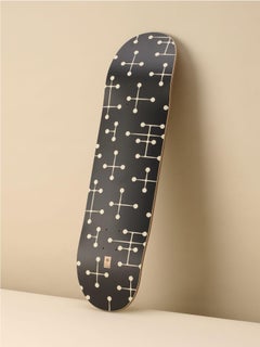Charles and Ray Eames - Dot Pattern Skateboard Deck (Black)