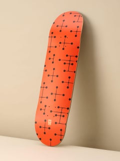 Charles and Ray Eames - Dot Pattern Skateboard Deck (Red)