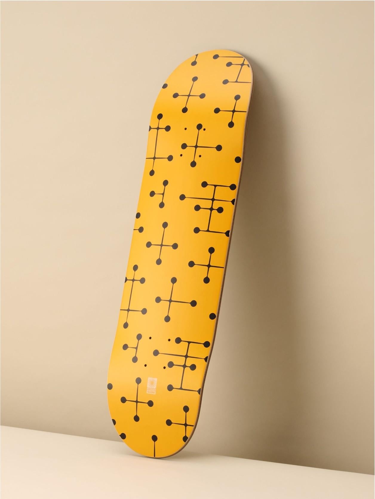 Charles and Ray Eames - Dot Pattern Skateboard Deck (Gelb)