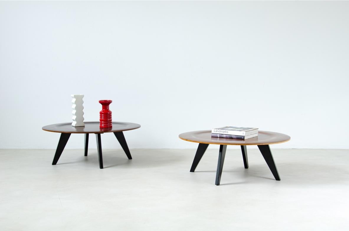 Charles and Ray Eames Pair of Coffee Tables In Excellent Condition For Sale In Milano, IT