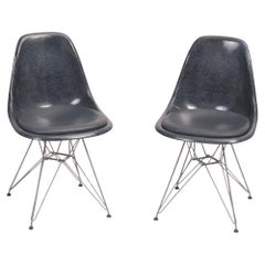 Charles and Ray Eames Pair of Vintage Fiberglass Side Chairs
