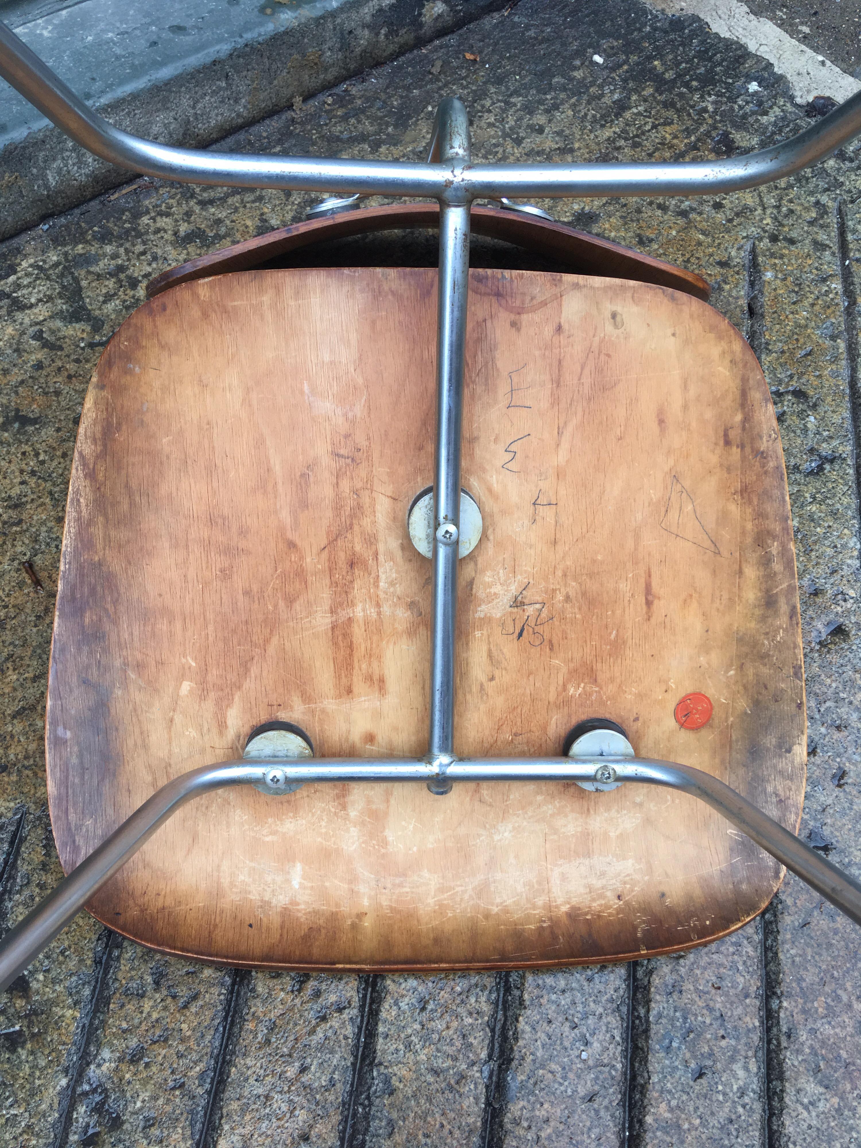 Metal Charles and Ray Eames Pre- Production DCM Evans Production Chair