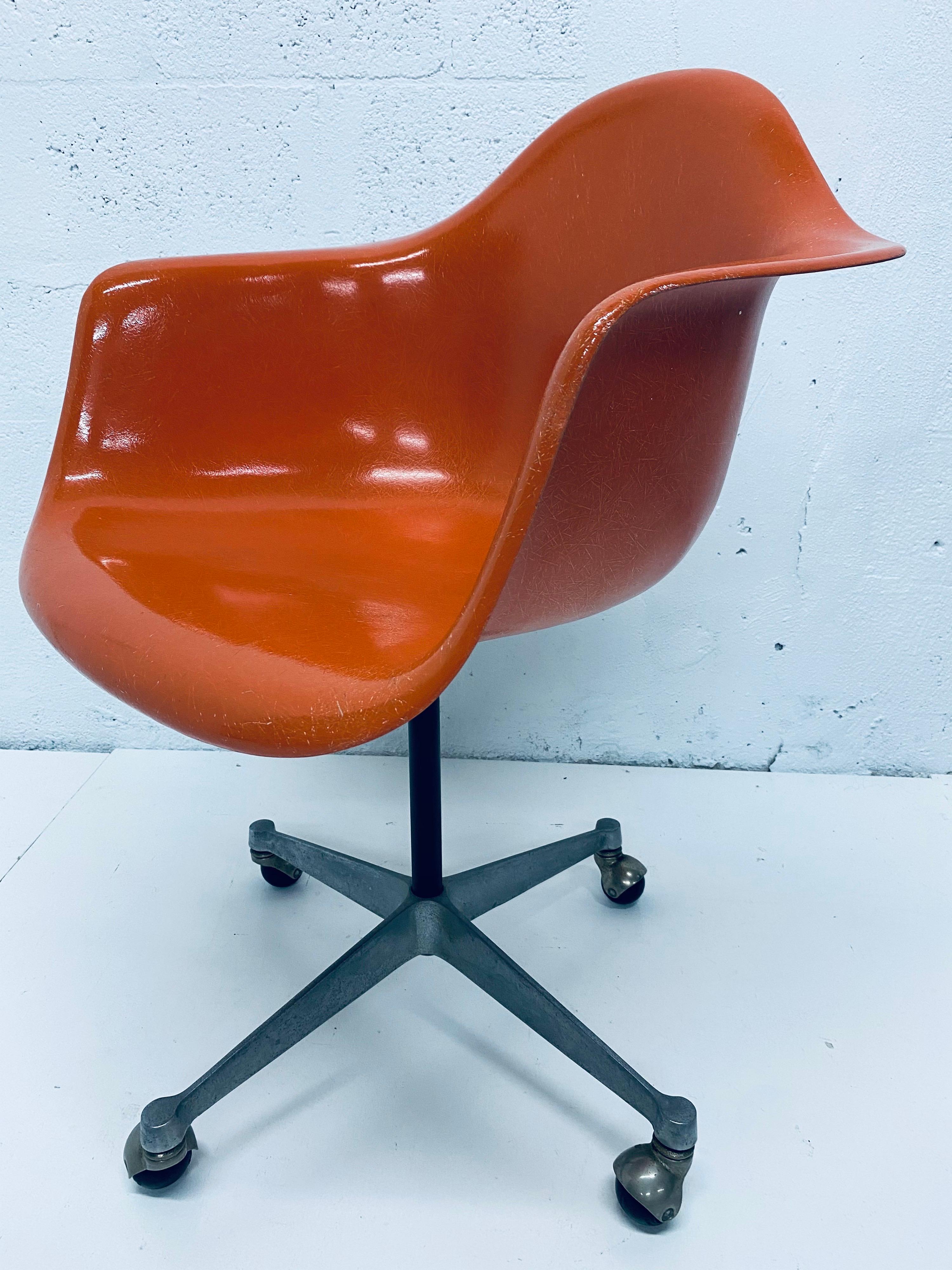 herman miller orange chair