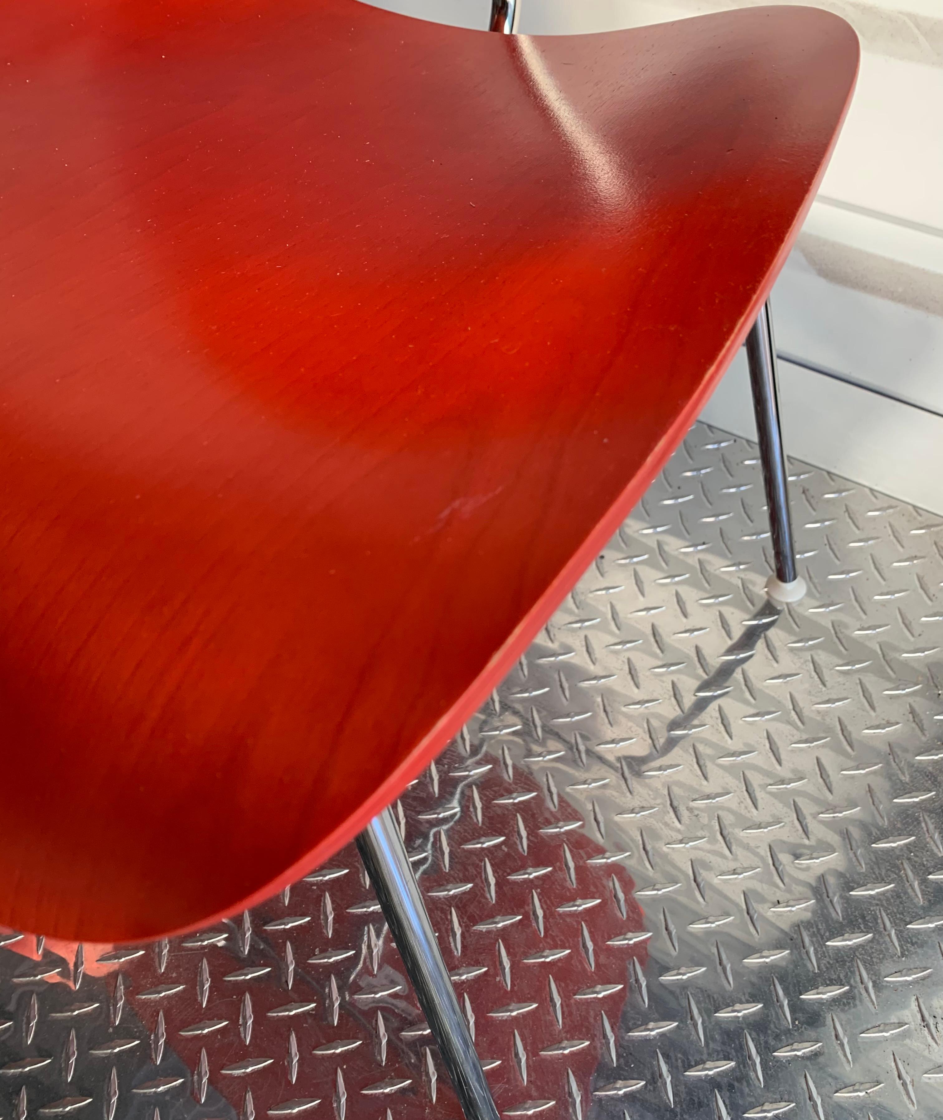 Chaise DCM Charles and Ray Eames, Herman Miller, Dining, Chaise d'appoint en hêtre rouge 5