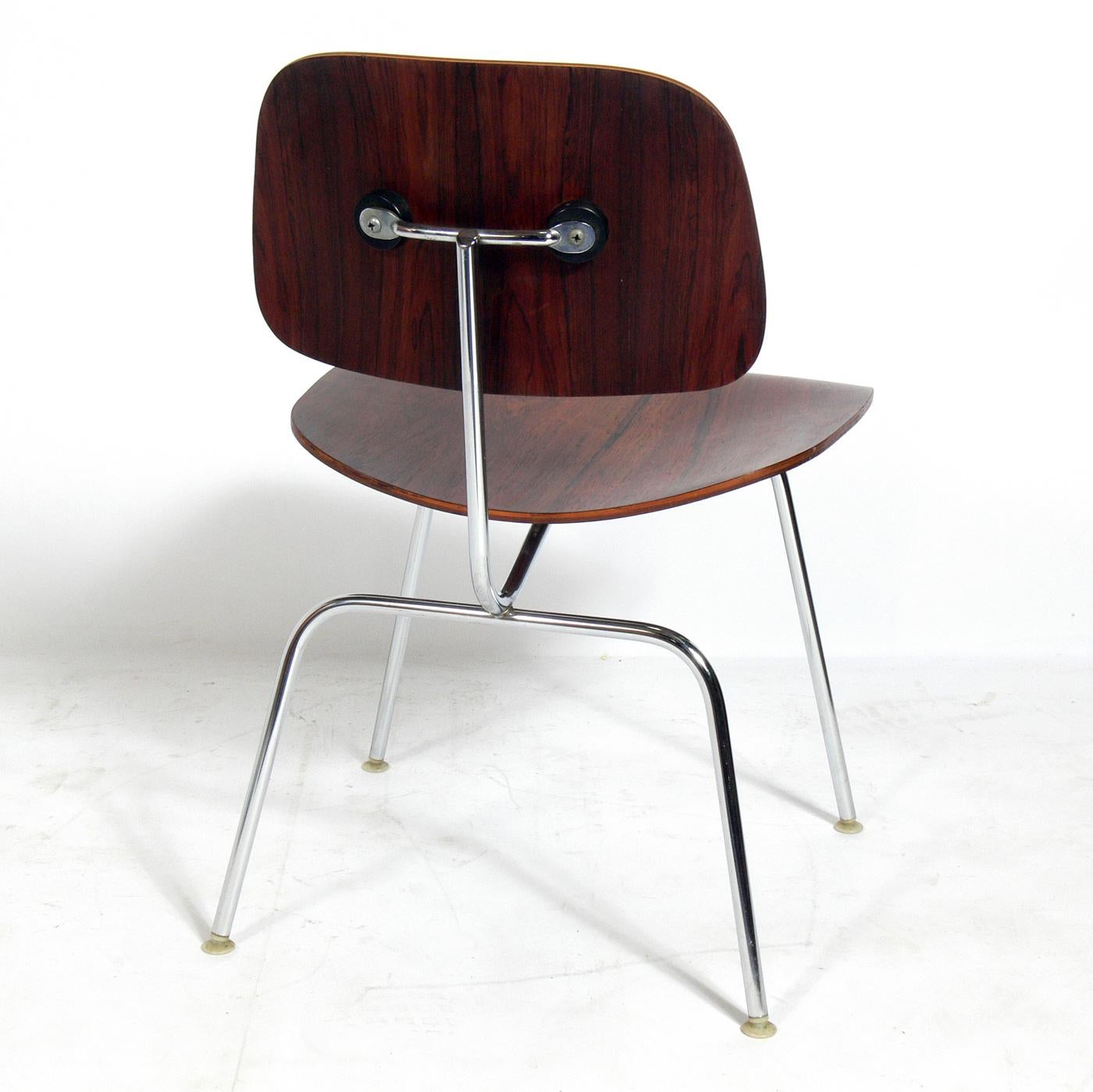 American Charles and Ray Eames Rosewood DCM Chairs 