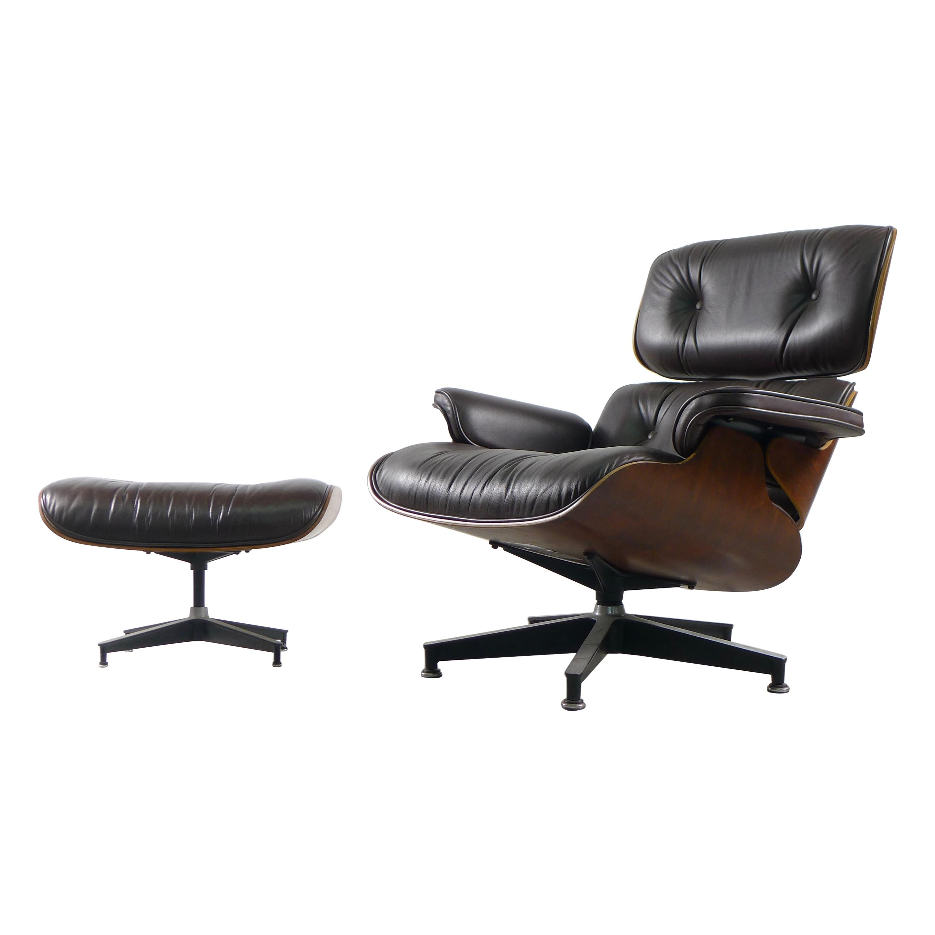 Charles and Ray Eames, Rosewood Lounge Chair and Ottoman, Herman Miller, USA