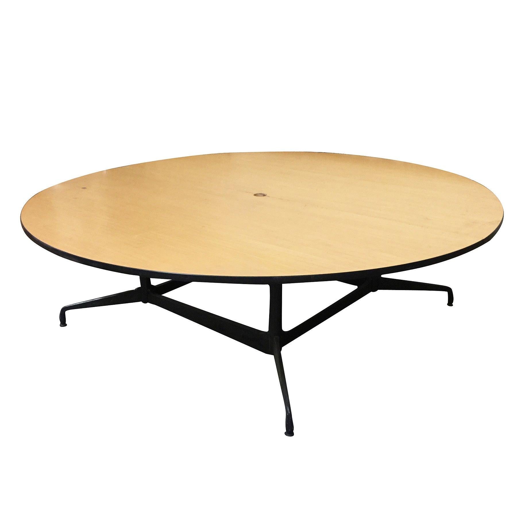 Charles and Ray Eames Round Conference Table by Herman Miller