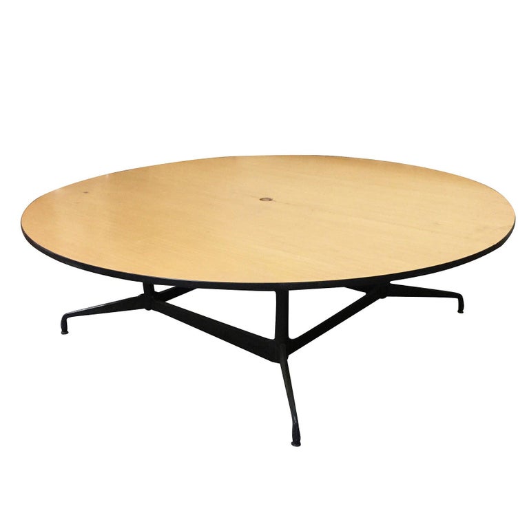Charles and Ray Eames Round Conference Table by Herman Miller For Sale at  1stDibs