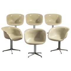 Charles and Ray Eames Set of Six Armhairs La Fonda Herman Miller, 1960