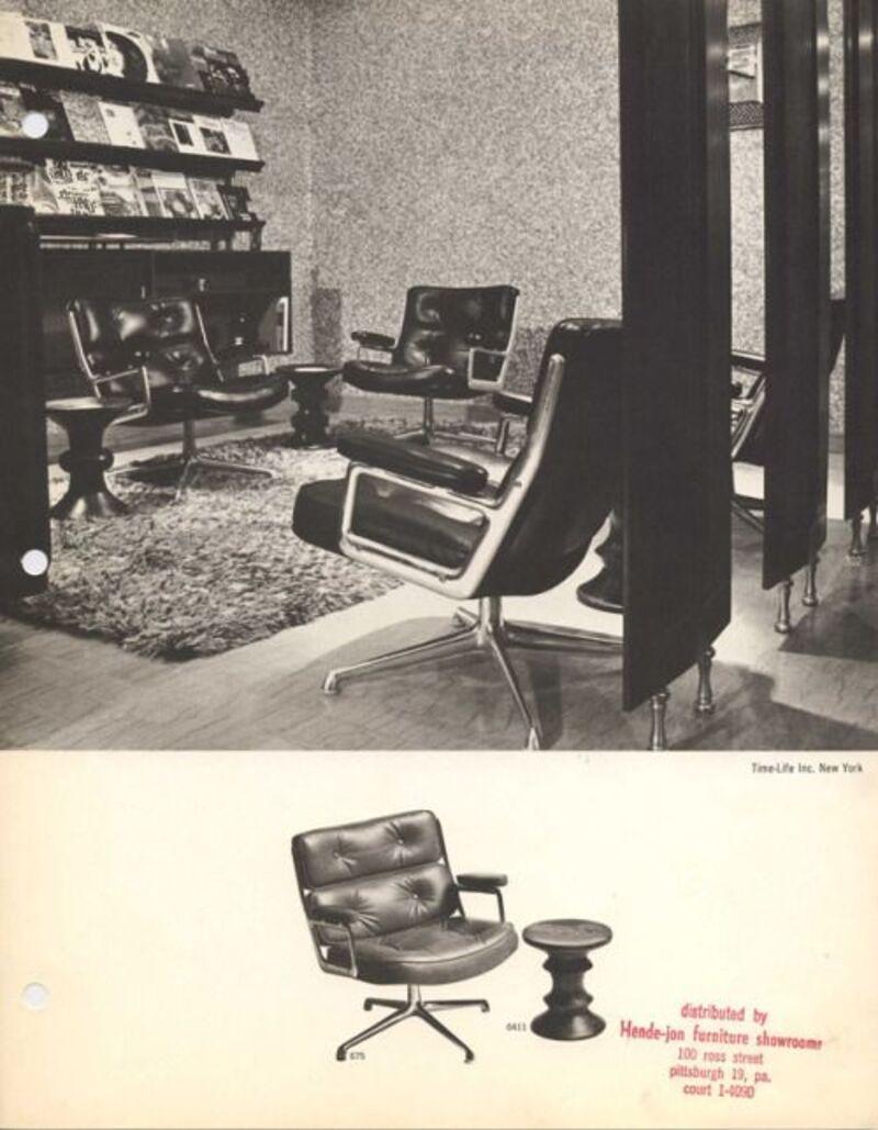 Post-Modern Charles and Ray Eames Set of Two Armchairs Time-Life Herman Miller, 1960