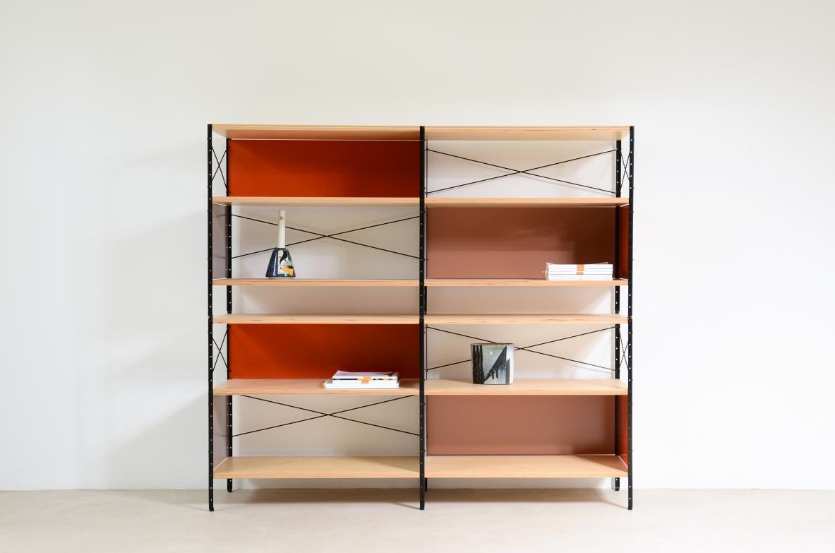 Charles and Ray Eames  Storage unit 2 modular bookcase by Vitra In Excellent Condition For Sale In Milano, IT