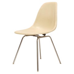 Charles and Ray Eames Vintage Fiberglass Side Chair with H-Base