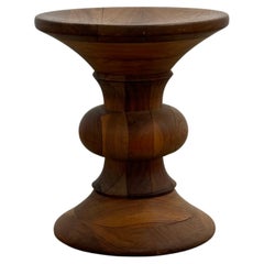Charles and Ray Eames Walnut Time Life Stool model B for Herman Miller