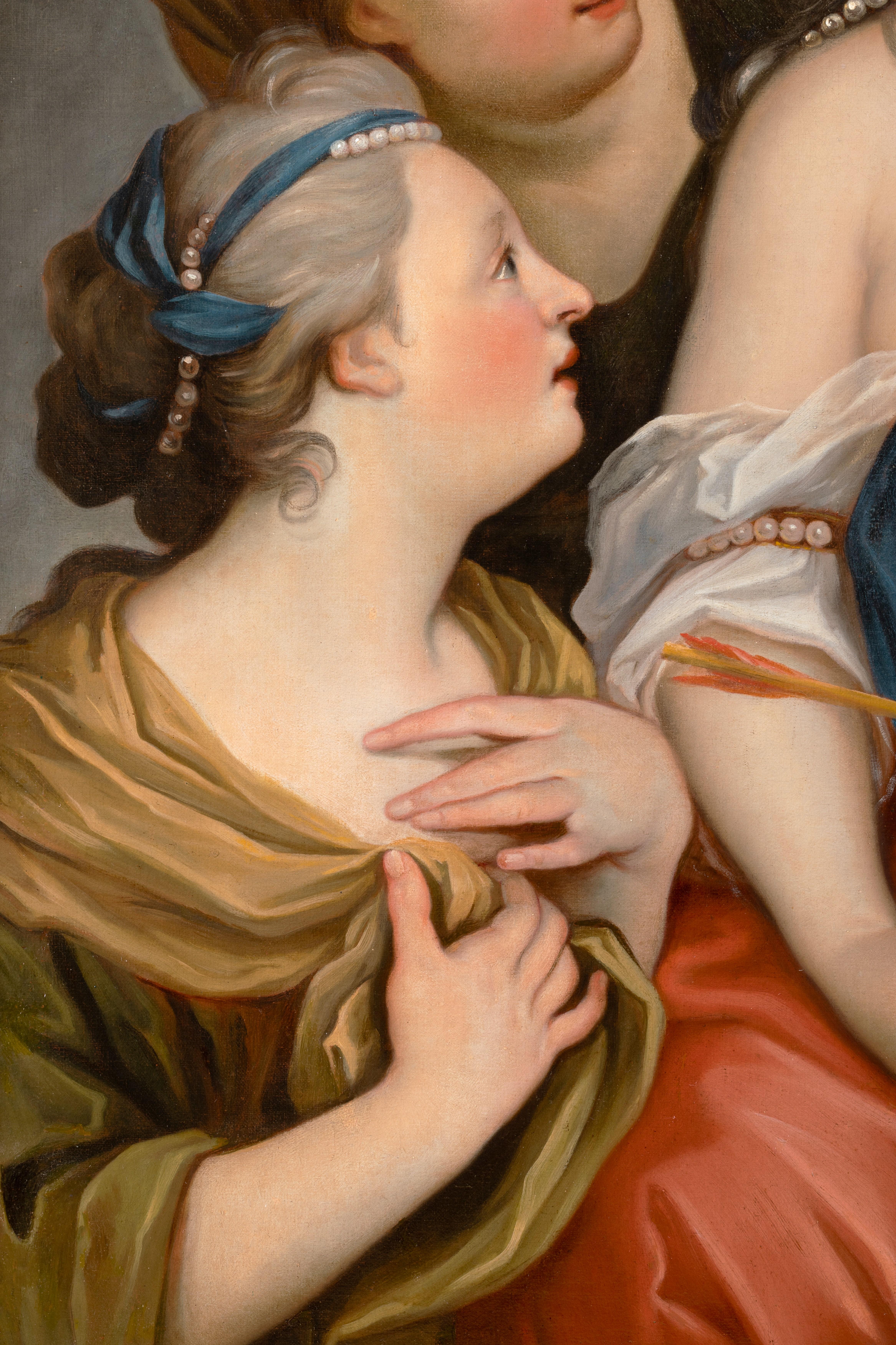 Mid-18th century French school Portrait of a lady as Venus disarming Cupid 5