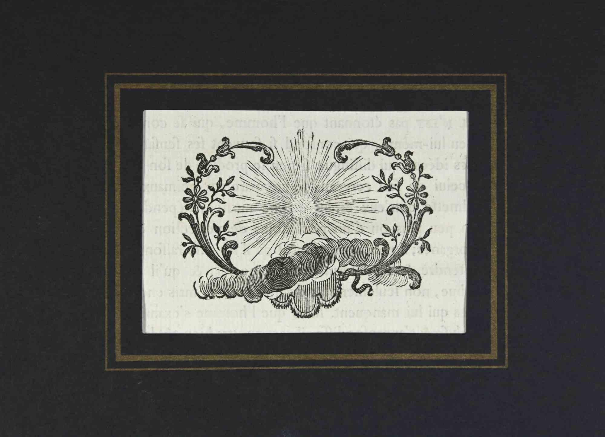 Ornament – Radierung von Charles-Antoine Jombert – 1755