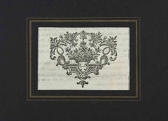 Antique The Ornament - Etching by Charles-Antoine Jombert - 1755