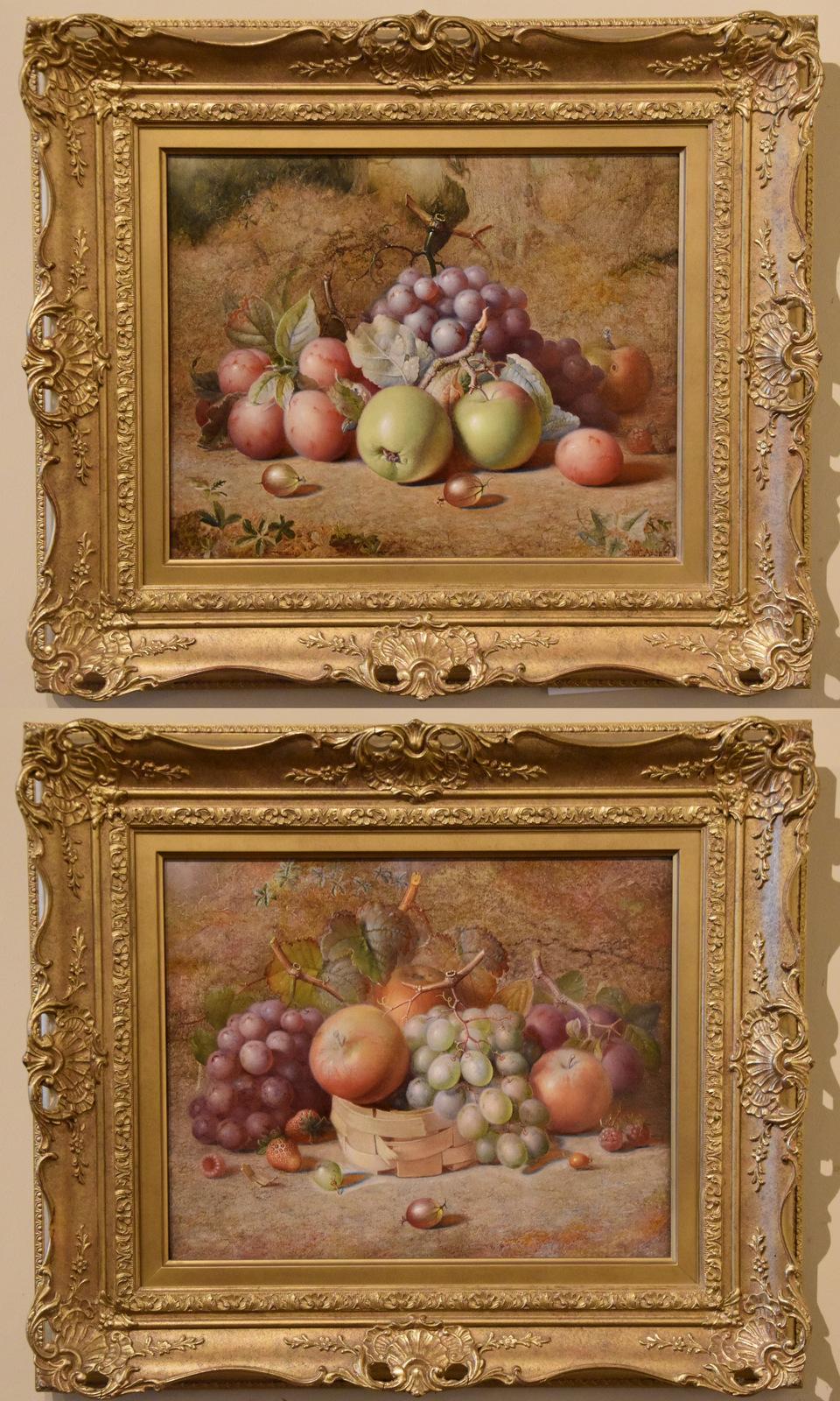 Pareja de óleos de Charles Archer "Bodegón de frutas" Pintor de bodegones de Derby que expuso en Londres y en la Real Sociedad de artistas de Birmingham. Óleo sobre lienzo. Uno firmado

Dimensiones sin enmarcar 12 pulgadas por 15 pulgadas