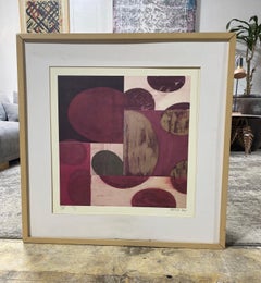 Charles Arnoldi, kalifornischer Künstler, signierte abstrakte Kunstlithographie in limitierter Auflage