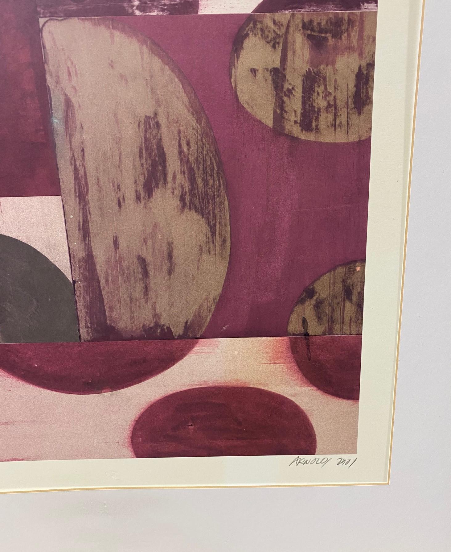 Paper Charles Arnoldi California Artist Signed Limited Edition Abstract Art Lithograph For Sale