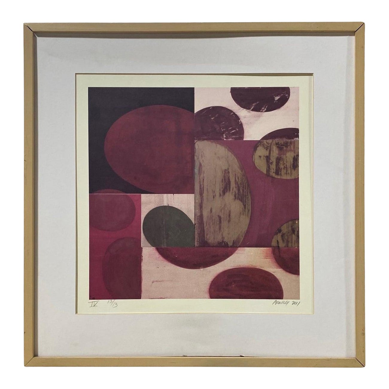 Charles Arnoldi California Artist Signed Limited Edition Abstract Art Lithograph For Sale