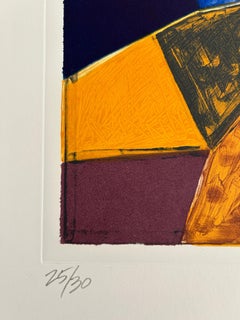 Charles Arnoldi 'Macchu Picchu 4' Edizione limitata, Stampa astratta firmata