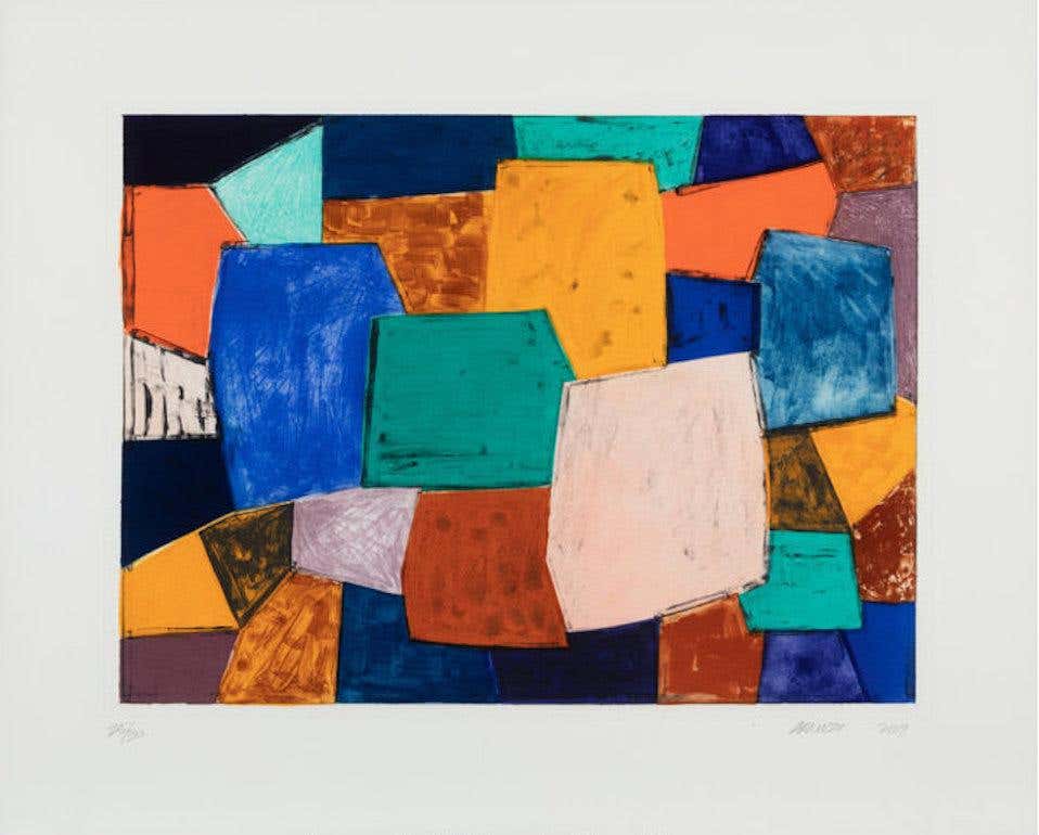Charles Arnoldi 'Macchu Picchu 4' Limited Edition, Abstract Signed Print