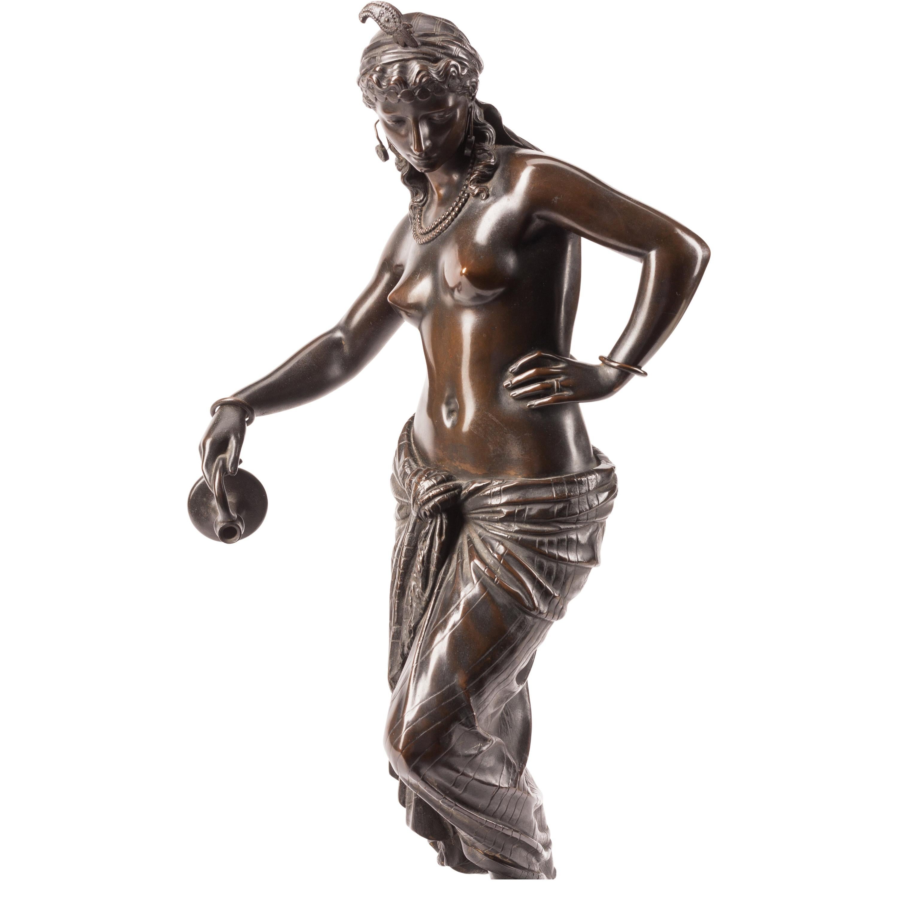 Bronze-Skulptur eines Odalisken von Baron Charles Arthur Bourgeois im Angebot 1
