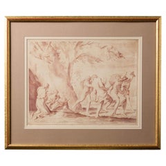 Charles Audran The Education of Jupiter Engraving After Andrea Sacchi