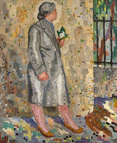 Vintage Mosaïc style by Charles Auguste Humbert - Oil on canvas 80x100 cm