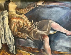 The Nap by Charles Auguste Humbert - Oil on canvas 87.5x107.5 cm