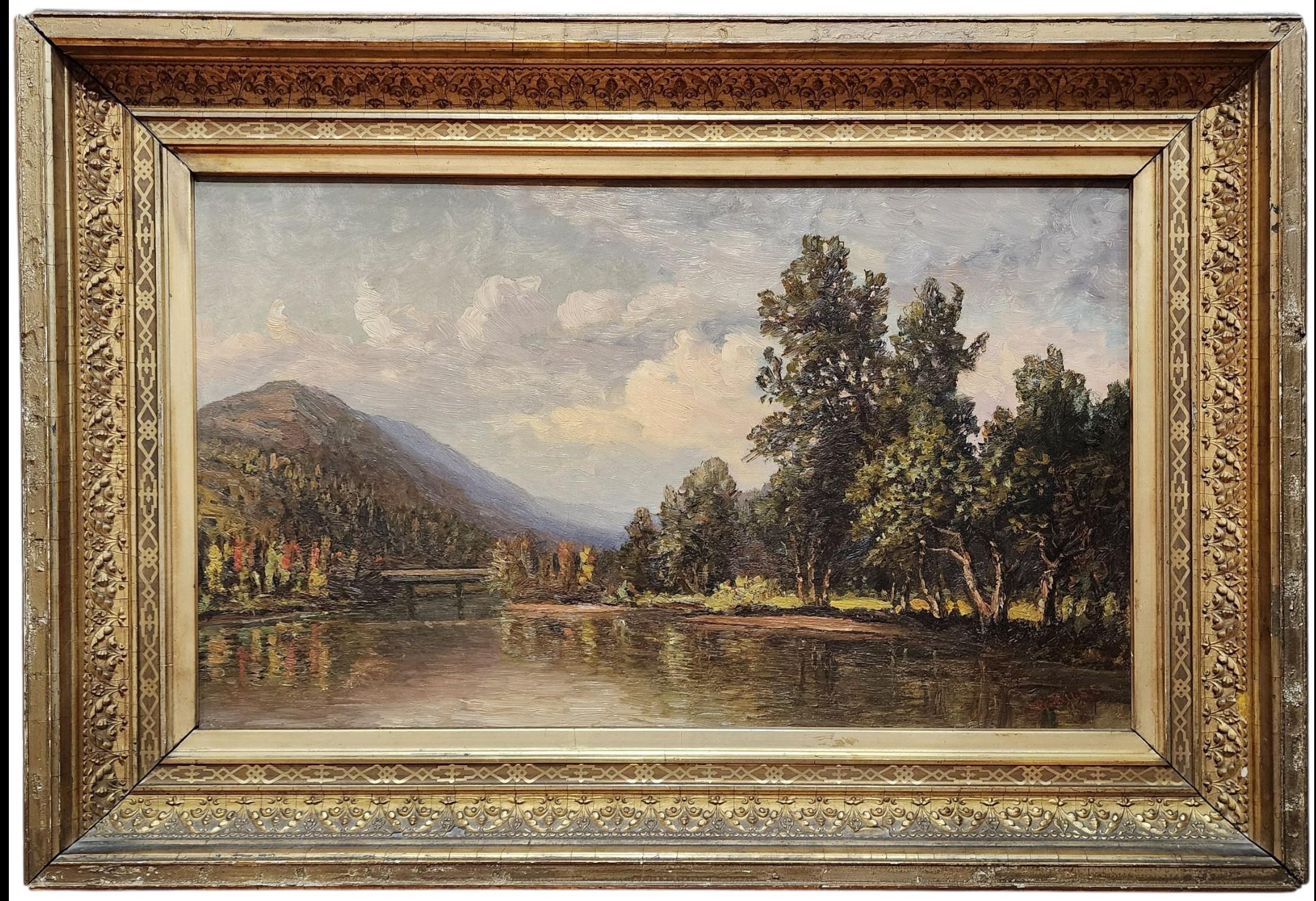 Vue du mont Washington depuis la rivière Ellis, New Hampshire Artiste, paysage
