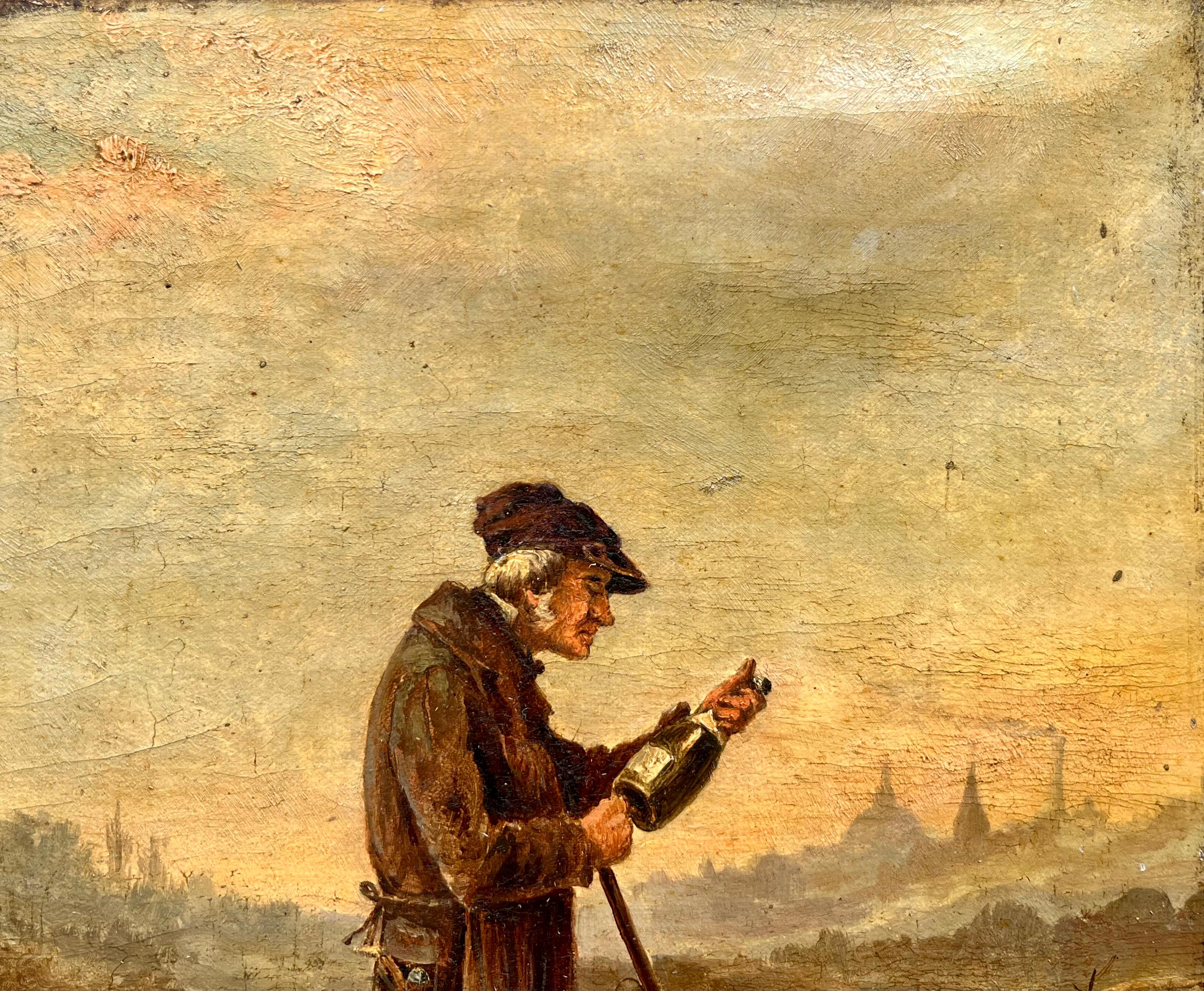 Godersi l'Olde Time - Painting di Charles Baker