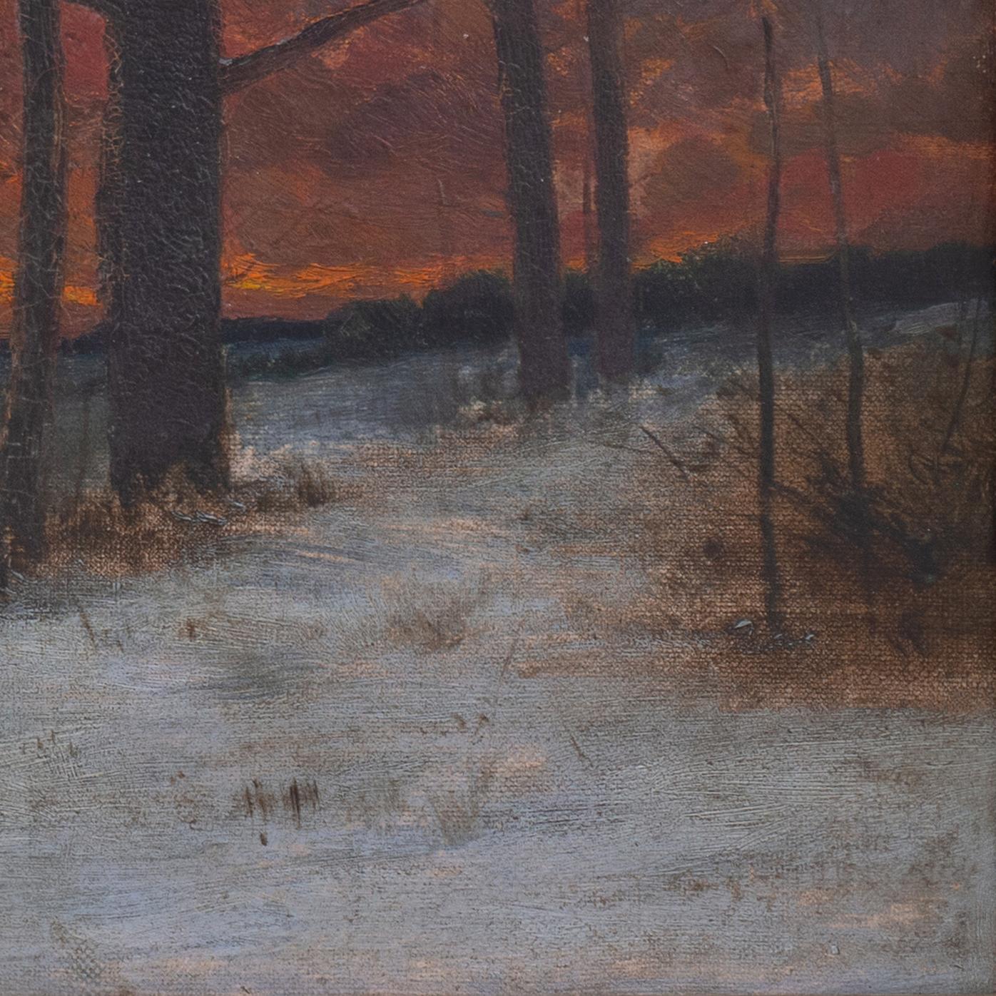 'Evening Glow', New York, Salmagundi, Brooklyn Art Association, Boston Art Club For Sale 1