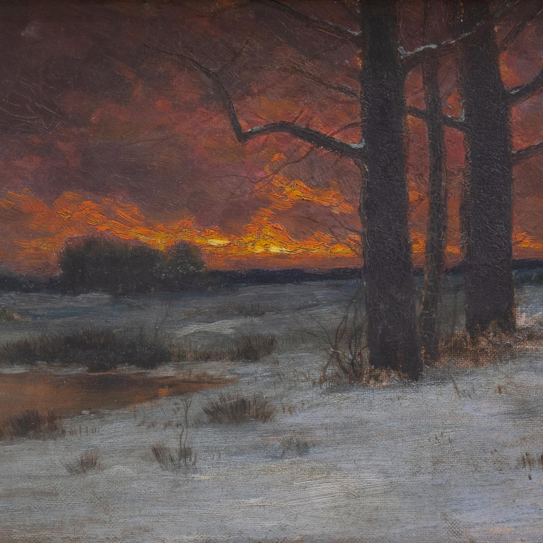 'Evening Glow', New York, Salmagundi, Brooklyn Art Association, Boston Art Club For Sale 4