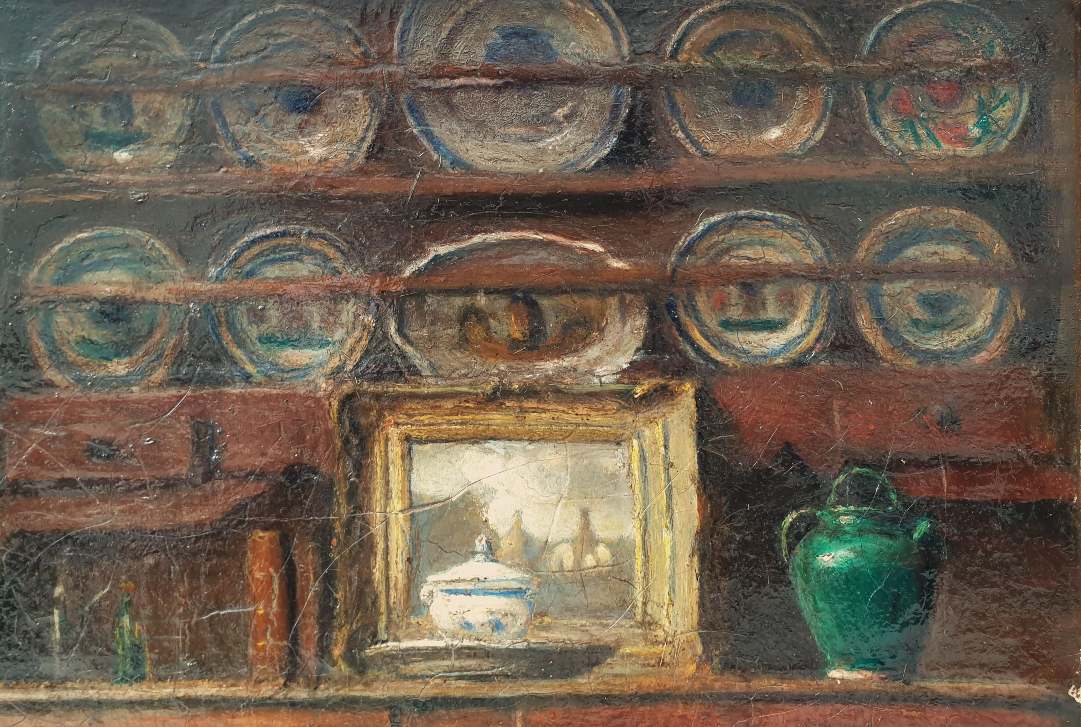 BALAY interior trompe l'oeil modern art french Art deco 20th For Sale 2