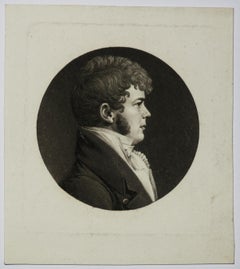 Antique Portrait de Henry Hall.