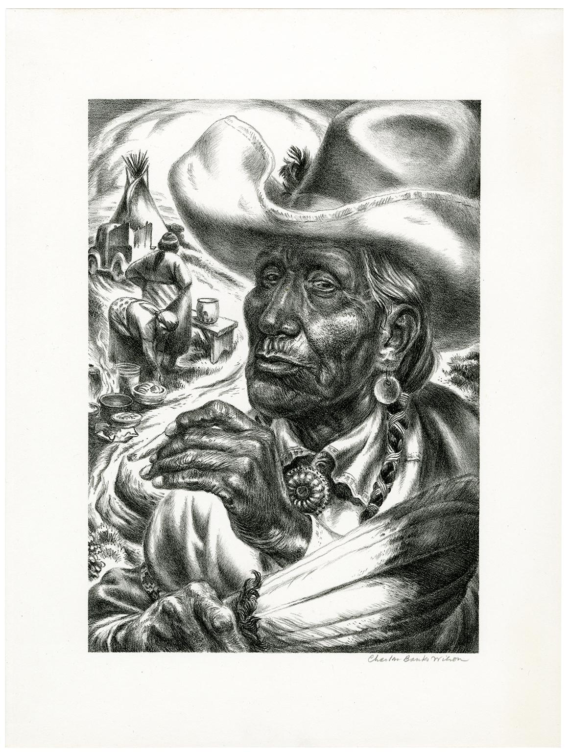 Old Injun - Print by Charles Banks Wilson