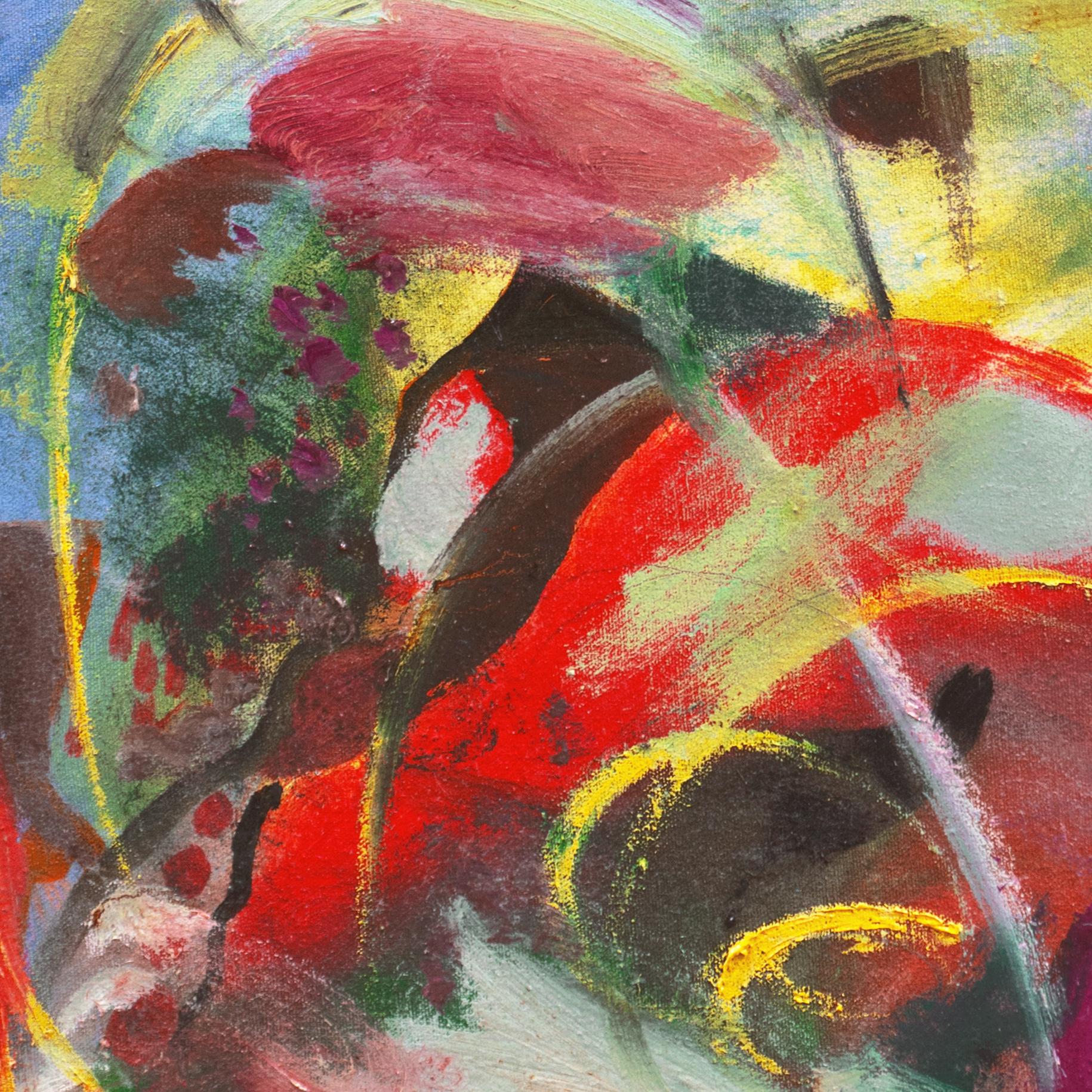 'Abstract, Citron & Scarlet', American Abstraction, Pittsburgh, Freeman Center For Sale 1