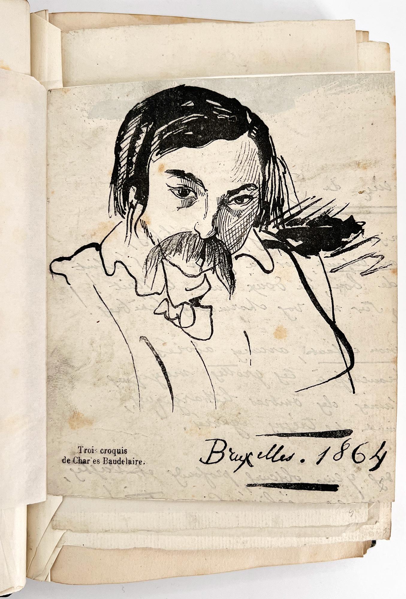 Charles Baudelaire: Souvenirs, Correspondances, Bibliographie, pièces inédites In Excellent Condition For Sale In Middletown, NY