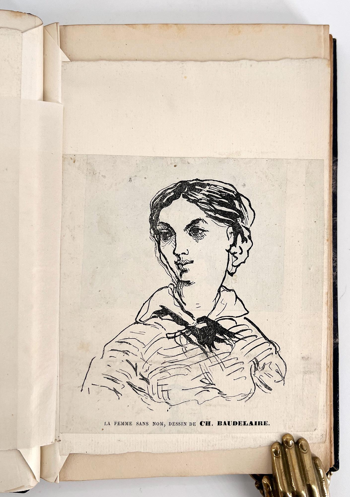 Leather Charles Baudelaire: Souvenirs, Correspondances, Bibliographie, pièces inédites For Sale