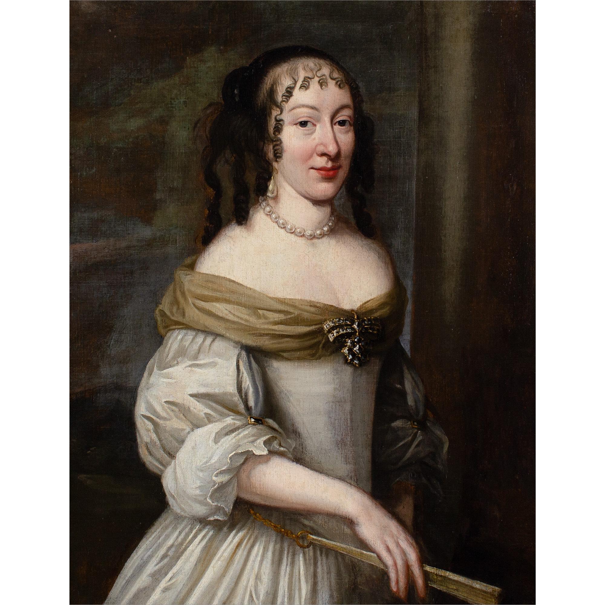 Charles Beaubrun (Circle), Portrait Of A Lady With A Fan 1