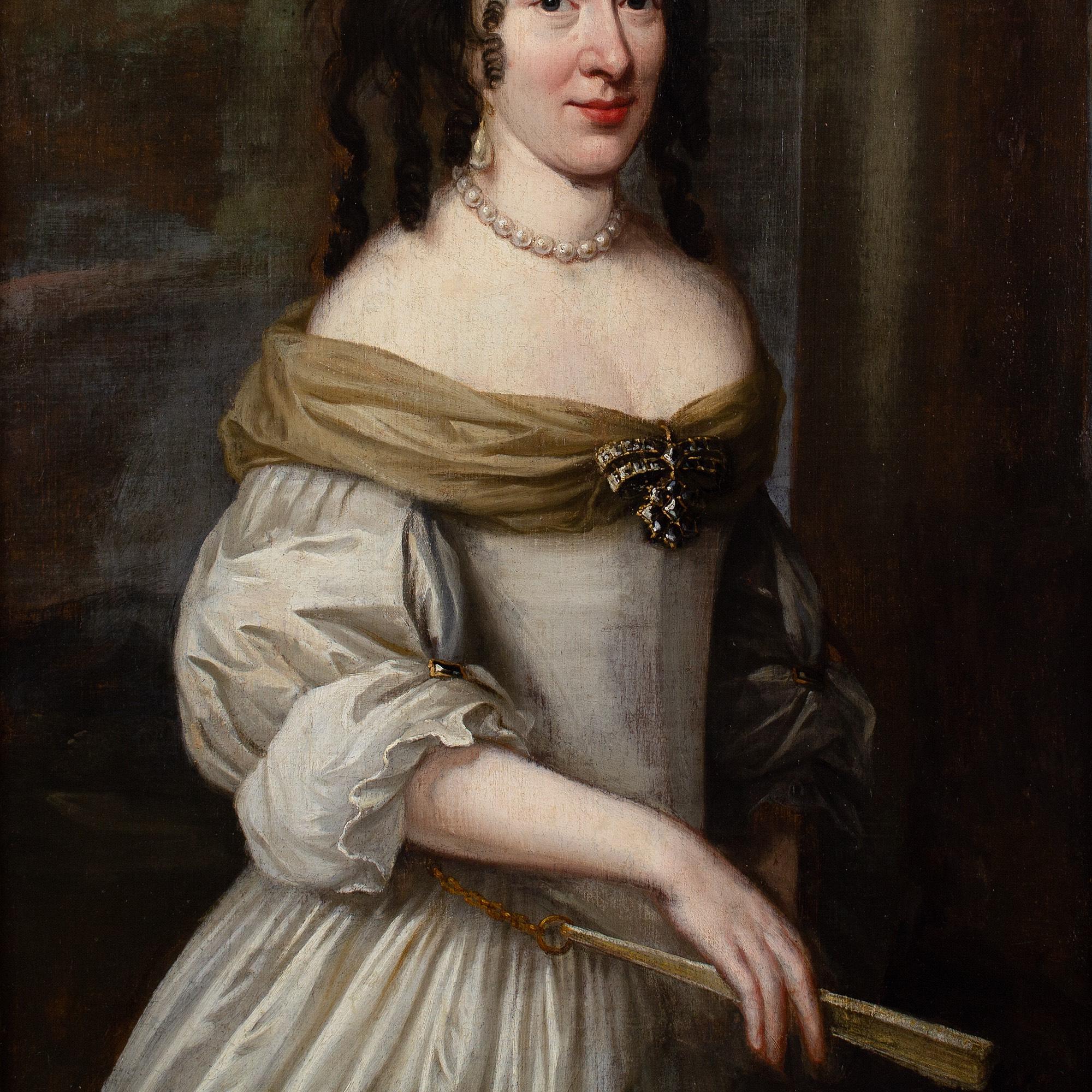 Charles Beaubrun (Circle), Portrait Of A Lady With A Fan 6