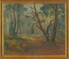 Charles Bernard - Contemporary Oil, Woodland Clearing