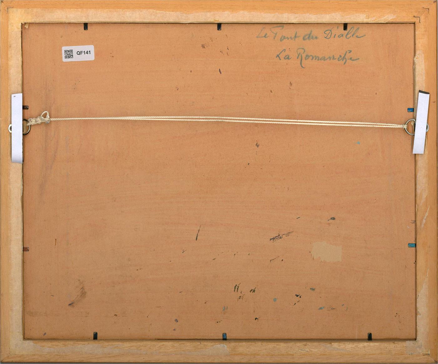 Charles Bernard - Olio della metà del XX secolo firmato e incorniciato, Veduta del fiume Romanche in vendita 3