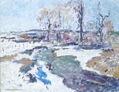 Snowy Scene with Creek